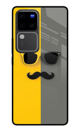 Sunglasses with Mustache Vivo V30 Pro 5G Back Cover
